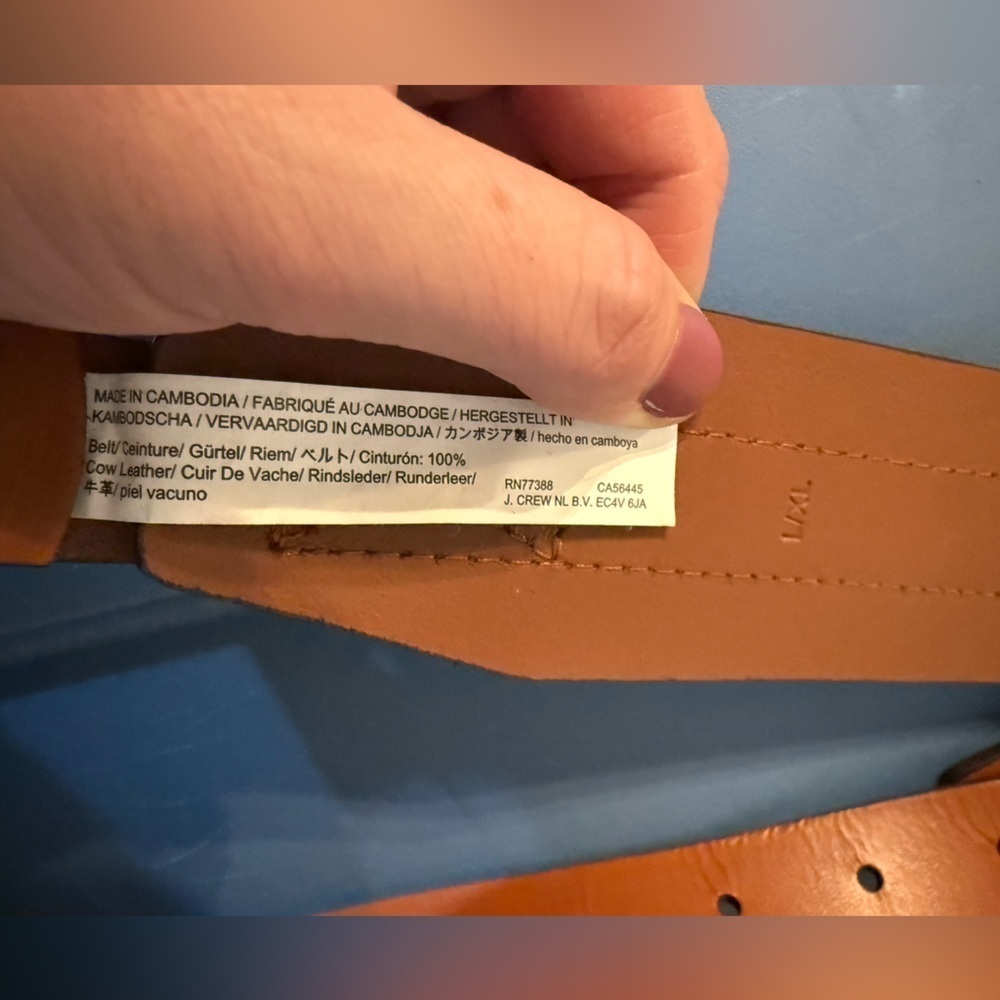J. Crew leather belt - NWT (Tan/Neutral Color) - Picture 5 of 11